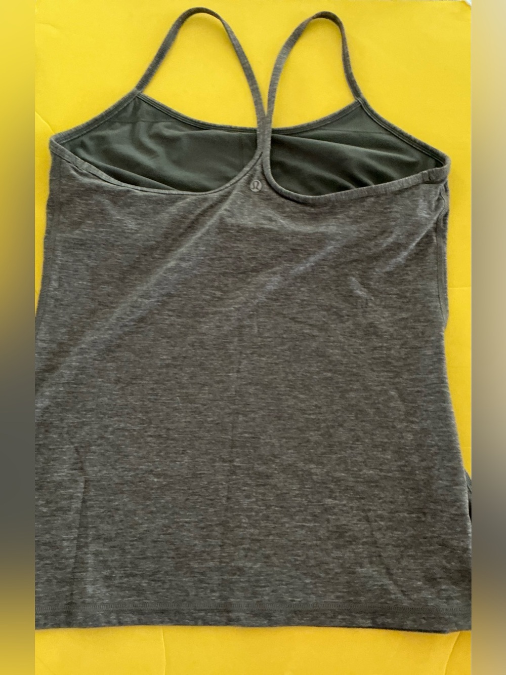 Lululemon gray tank top sz 12 Power Y